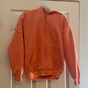COMFRT Unisex Orange Hoodie Jacket - “Coral”